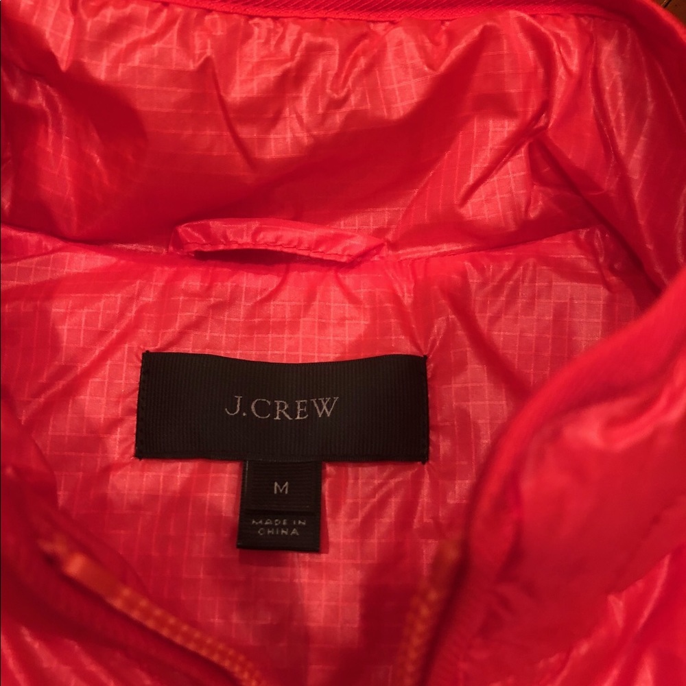 J. Crew Orange Vest Lightweight and Stylish